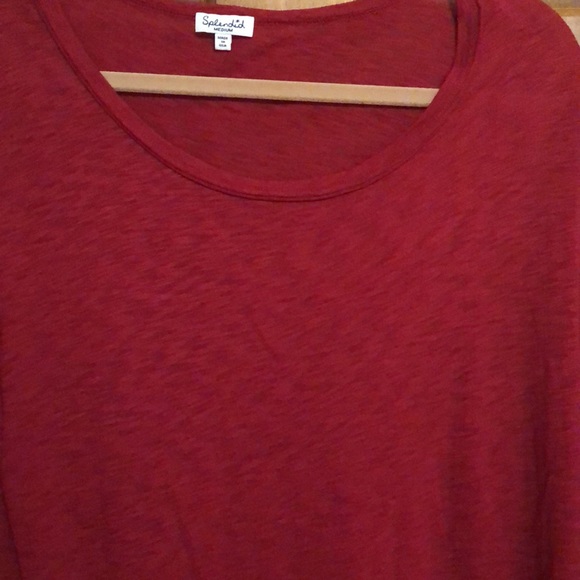 Splendid red cotton-blend tunic NWOT - Picture 2 of 5